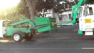Honolulu Disposal Wittke Garbage Truck Front Loader Part 2