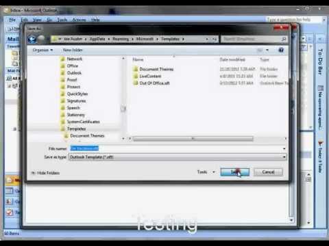 Away Message Outlook - YouTube