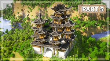 How to Build a Japanese Castle in Minecraft - [Tutorial 5/6]