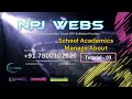 Tutorial 3 - School Academics Manage About Hindi Video NPJ Webs || npjwebs