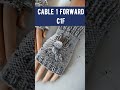 How to C1F - Cable 1 Forward for Spider Fingerless Gloves - Learn to Knit with Videos!