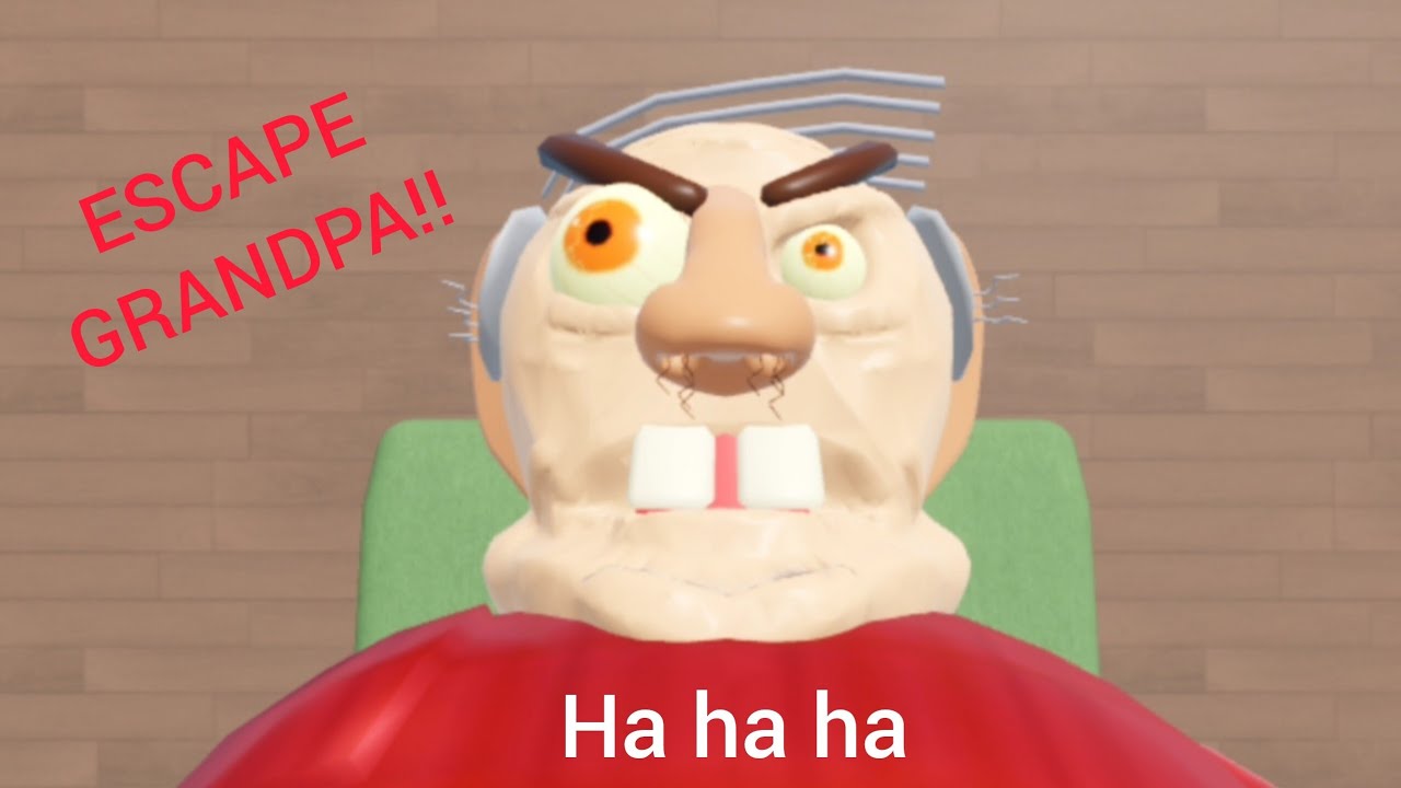 ESCAPE EVIL GRANDPA IN ROBLOX! SCARY OBBY