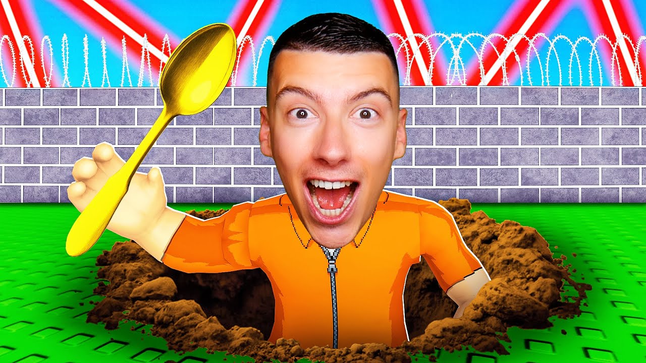 JE ME SUIS ÉCHAPPÉ DE LA PRISON DE ROBLOX À L'AIDE D'UNE CUILLÈRE...