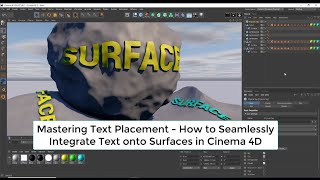 How to Seamlessly Integrate Text onto Surfaces in Cinema 4D