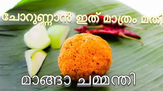 പച്ച മാങ്ങാ ചമ്മന്തി |Pachamanga chammanthi|Raw mango chutney