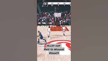 nba 2k20 my career | alley oop pass to wiggins | #shorts #nba2k20 #nba2k20mobile