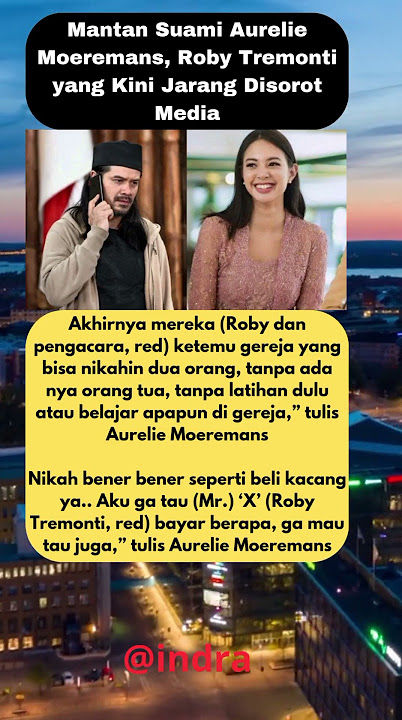 Mantan Suami Aurelie Moeremans, Roby Tremonti yang Kini Jarang Disorot Media #aureliemoeremans