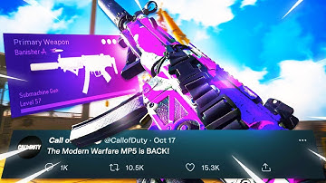 The MW MP5 is BACK in Warzone Season 6! 🤯 (Best MP5 Class Setup)