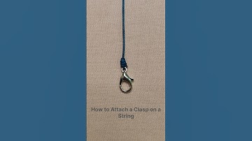 How to Attach a Clasp on a String #shorts #youtubeshorts