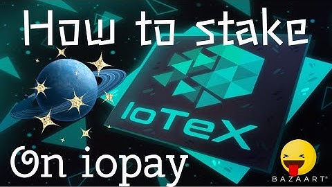 how to stake iotex