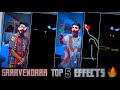 Gambar cover Saarvendra Top 5 Viral Black Screen Animation effects  Top 5 Effects saarvendra black screen