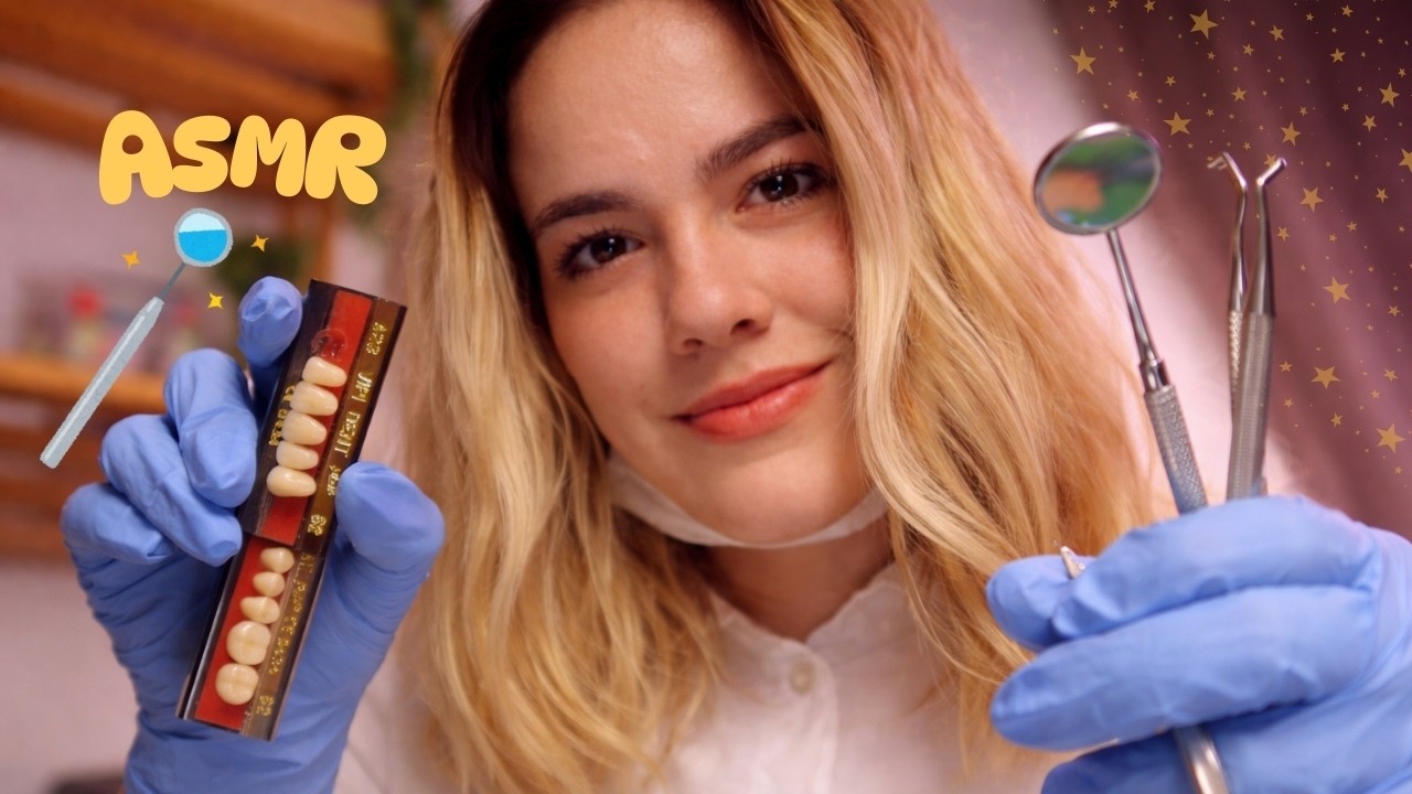 ASMR Roleplay Dentista Fofa 🪥✨Limpeza nos Dentes pra Dormir