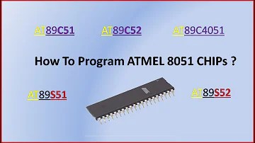 How to program 8051 ICs of Atmel family This video Explains how you can program 8051 Microcontroller Chips of Atmel Family. This video discusses how to program AT89C51, AT89C52, AT89C051, AT89s51 and AT89s52