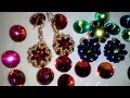 Earrings. Серьги. Лёгкий способ оплетения риволи