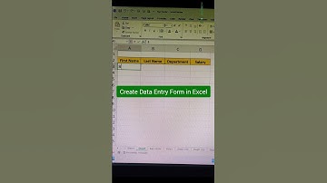 Create Data Entry Form in Excel in Seconds! 📋✨ Make data entry fast and easy! #shorts