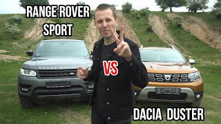 Range Rover Sport vs Dacia Duster - Batalie pe OFF ROAD