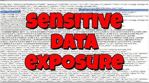 Sensitive Data Exposure in JAVASCRIPT file | POC