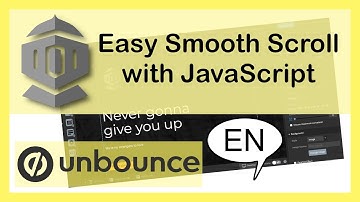SMOOTH SCROLL with JavaScript in UNBOUNCE