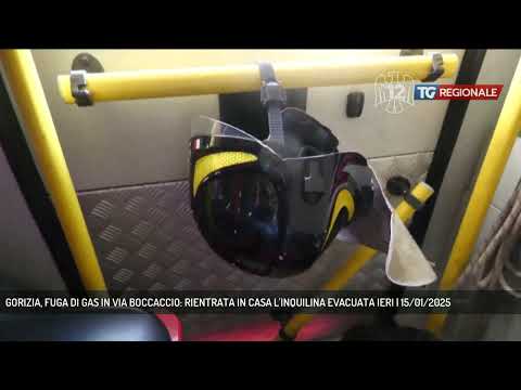 GORIZIA, FUGA DI GAS IN VIA BOCCACCIO: RIENTRATA IN CASA L'INQUILINA EVACUATA IERI | 15/01/2025