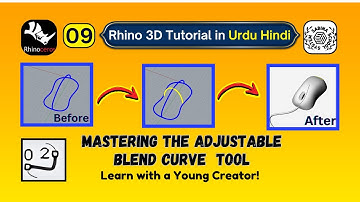 Rhino 3D: Mastering the Adjustable Bend Curve Tool - Urdu Tutorial