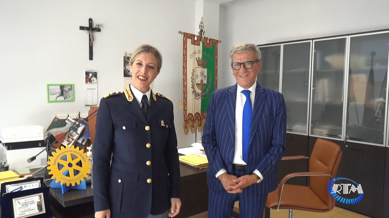 Manduria: visita istituzionale al Sindaco da parte del Commissario Capo di Polizia Dott.ssa Martina