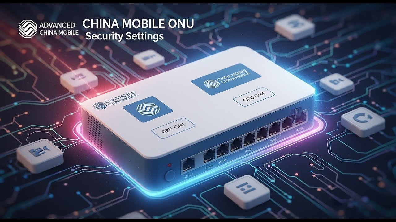 Advanced China Mobile GPON ONU security settings l China mobile Gpon ONU configuration