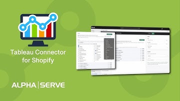 Tableau Shopify Integration App for Advanced Shopify Reporting | Tableau Connector for Shopify