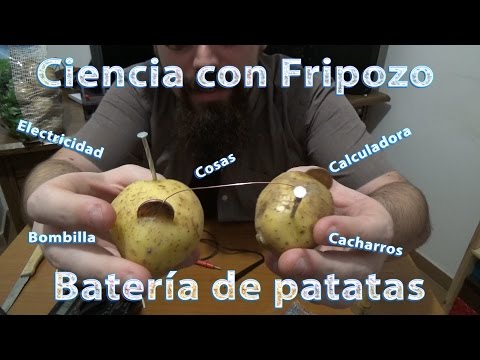 Ciencia con Fripozo - Electricidad con patatas y batería