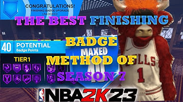 BEST FINISHING BADGE METHOD FOR BADGES IN 2K23! INSTANT MAX BADGES (GREAT FOR REP GLITCH VC GLITCH)