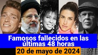 Quién ha muerto hoy de muertes de famosos 20 de marzo