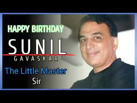 July 10, 2020 #Happy Birthday Little Master : Sunil Gavaskar Sir |