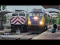 Westbound Trinity Railway Express departs Dallas, TX - Union Station (DAL)