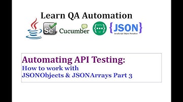 How to work with JSONObjects & JSONArrays Part 3