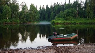 Поход По Таёжной Реке Часть 2. Рыбалка. Язь И Окунь На Спиннинг. Уха На Костре. 4 Дня Один В Тайге