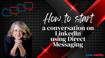 How to start a conversation on LinkedIn using direct messaging