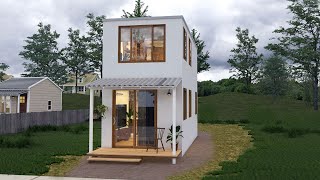 Two Storey  Tiny House with Upstairs Bedroom ( 190 Sqft )