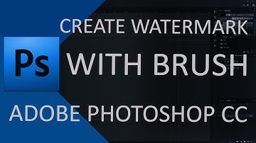 Create a Logo Watermark Using a Brush in Photoshop CC