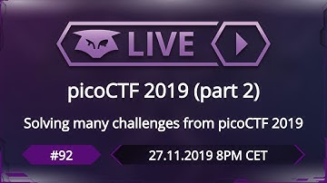 #92: picoCTF 2019 (part 2)