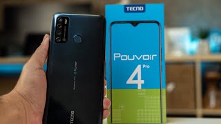 فتح صندوق و مراجعة هاتف Tecno Pouvoir 4 Pro