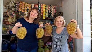 Bali waterfalls. Gembleng waterfall, Brahma statue and more. Episode 389