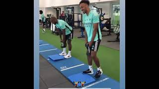 Auba and Laca in Gym together 🙌🙌