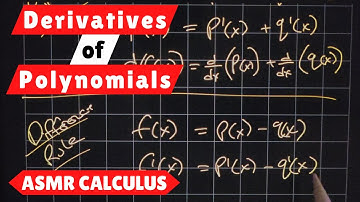 Derivatives of Polynomial Functions - ASMR Math Class - Male Whispers, iPad & Pencil Sounds