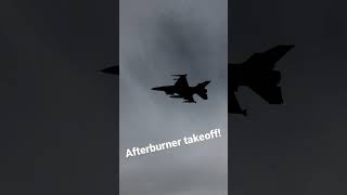 F16 Afterburner Takeoff