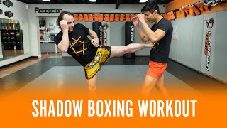 Shadow Boxing Workout for Muay Thai and Kickboxing! No Equipment Required