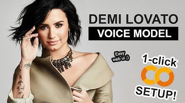 Demi Lovato AI Voice Model - RVC 1-CLICK Google Colab Setup