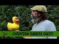 Woodcarving a &quot;Rubber Ducky&quot; with a Chainsaw