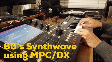 80’s Synthwave using MPC One and Yamaha Reface DX | synth improvisation | beat making