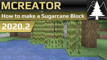 MCreator Tutorial: How to make Sugarcane | 2020.2