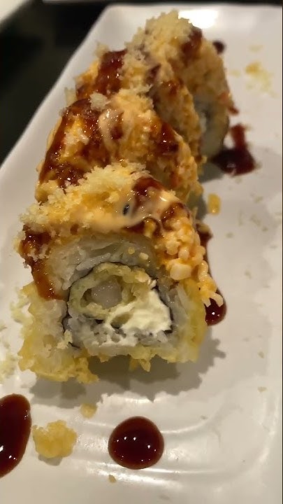 Deep Fried California Rolls With Tempura Cream Cheese And Crab Meat sushi-deep-fried-sushi-roll-recipe-delicious-crispy-tempura-sushi