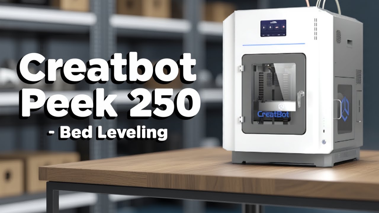 CreatBot PEEK 250 Industrial 3D Printer Bed leveling - Precision 3D Works Walkthough